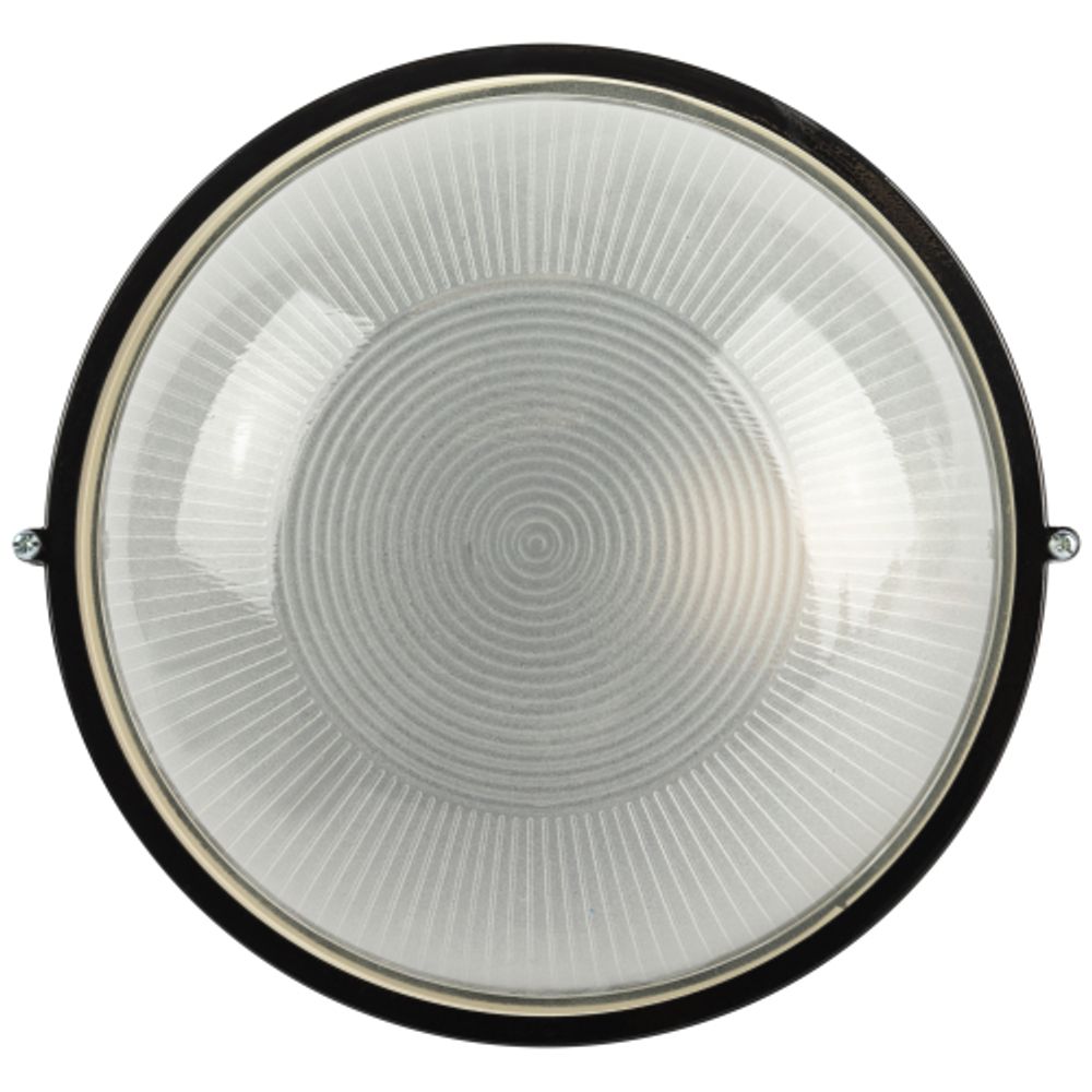 Светильник ЭРА НБП 03-60-001 Акватермо алюминий/стекло IP54 E27 max 60Вт D176 круглый черный термостойкий | Светильники ЖКХ IP54