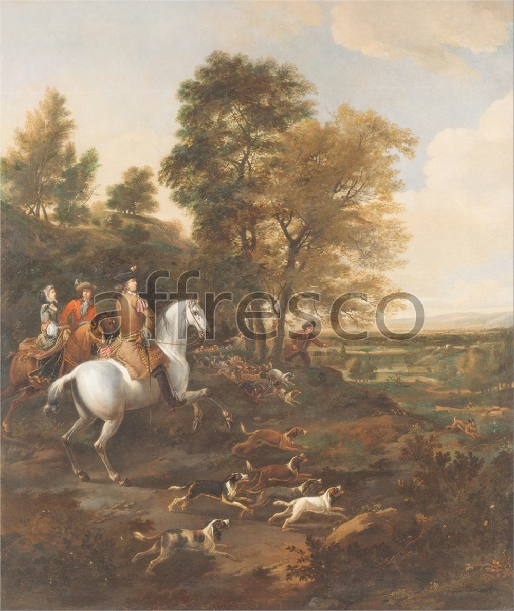 Фреска Jan Wyck, Hare Hunting