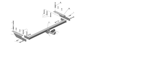 Фаркоп для Tagaz Road Partner универсал (2008-2011) (без электрики) (паспорт и сертификат) AvtoS.TD166