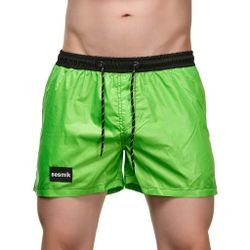 Мужские шорты салатовые с черным карманом сзади Sesmik STORM COLORS LEMON