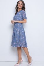 Платье Стильный шифон (блу) Diolche (Акция)