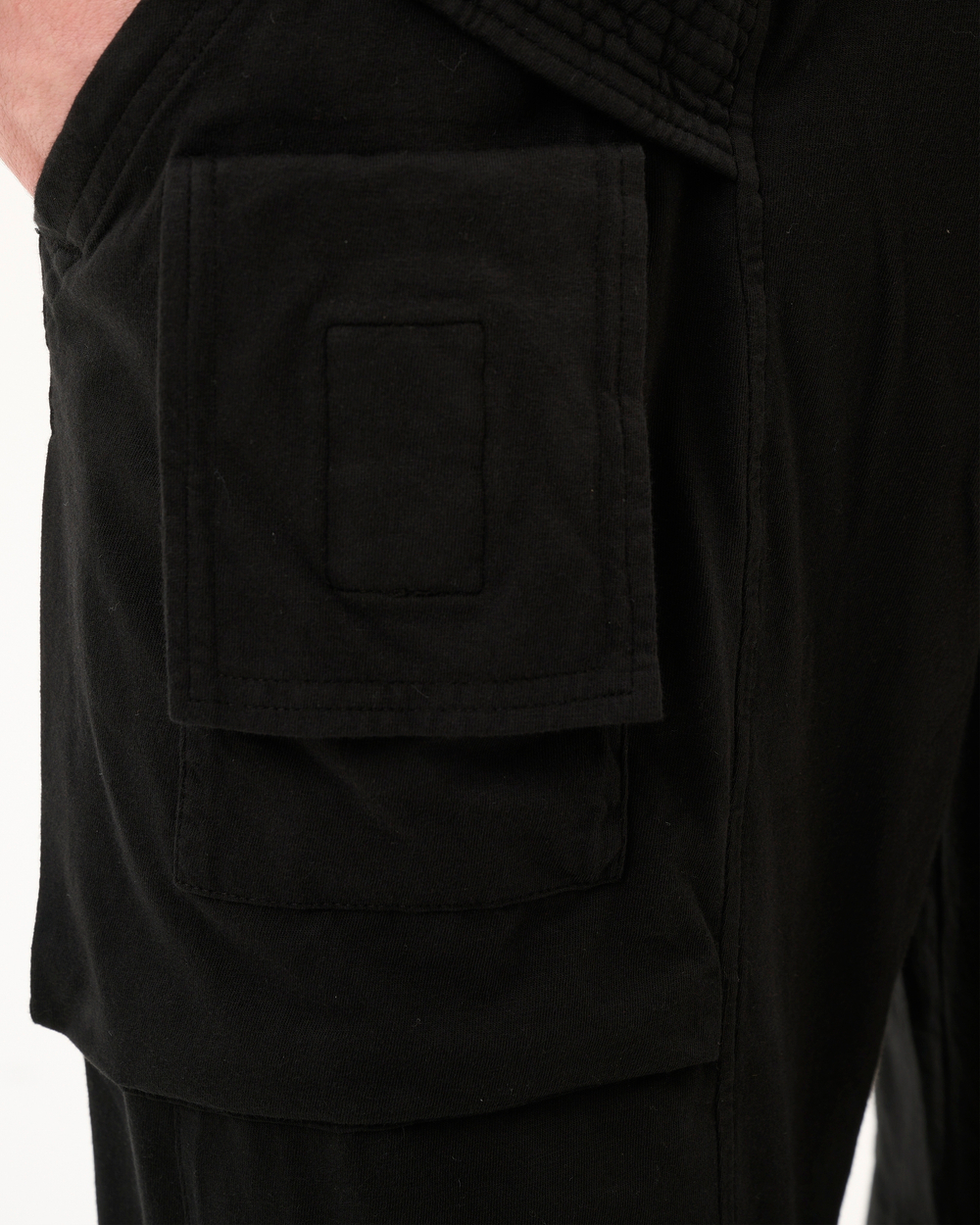 RICK OWENS DRKSHDW ШОРТЫ ЧЕРНЫЕ LIDO DRAWSTRING PODS