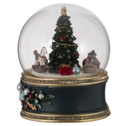 GAEM Фигурка декоративная "Рождество" в стекл шаре (муз, движ, ААх3,н/п), L11 W11 H14 см