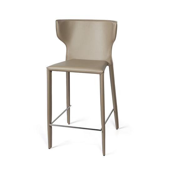 Стул полубарный Austin, кожа нуга