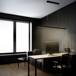 748357 Люстра SATURNO LED 36W 2800LM 25G ЧЕРНЫЙ 3000-6000K