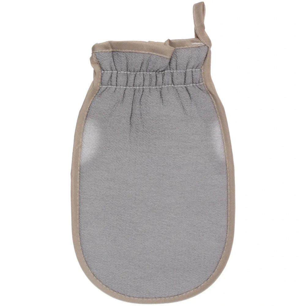 Мочалка - варежка скрабирующая «Premium - Paradise», цвет серый, 22*14см (ZIP пакет)