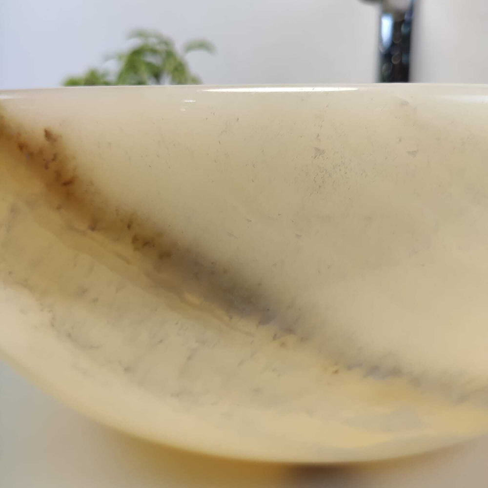 Раковина из оникса Bowl Yellow TinLip BO-60982 45*45*17