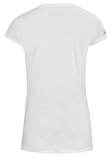 Женская теннисная футболка Babolat Exercise Message Tee W - белый