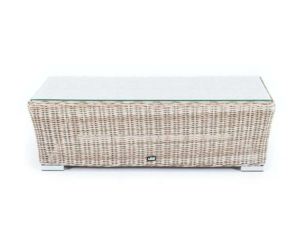 "Капучино" журнальный столик из искусственного ротанга, цвет бежевый