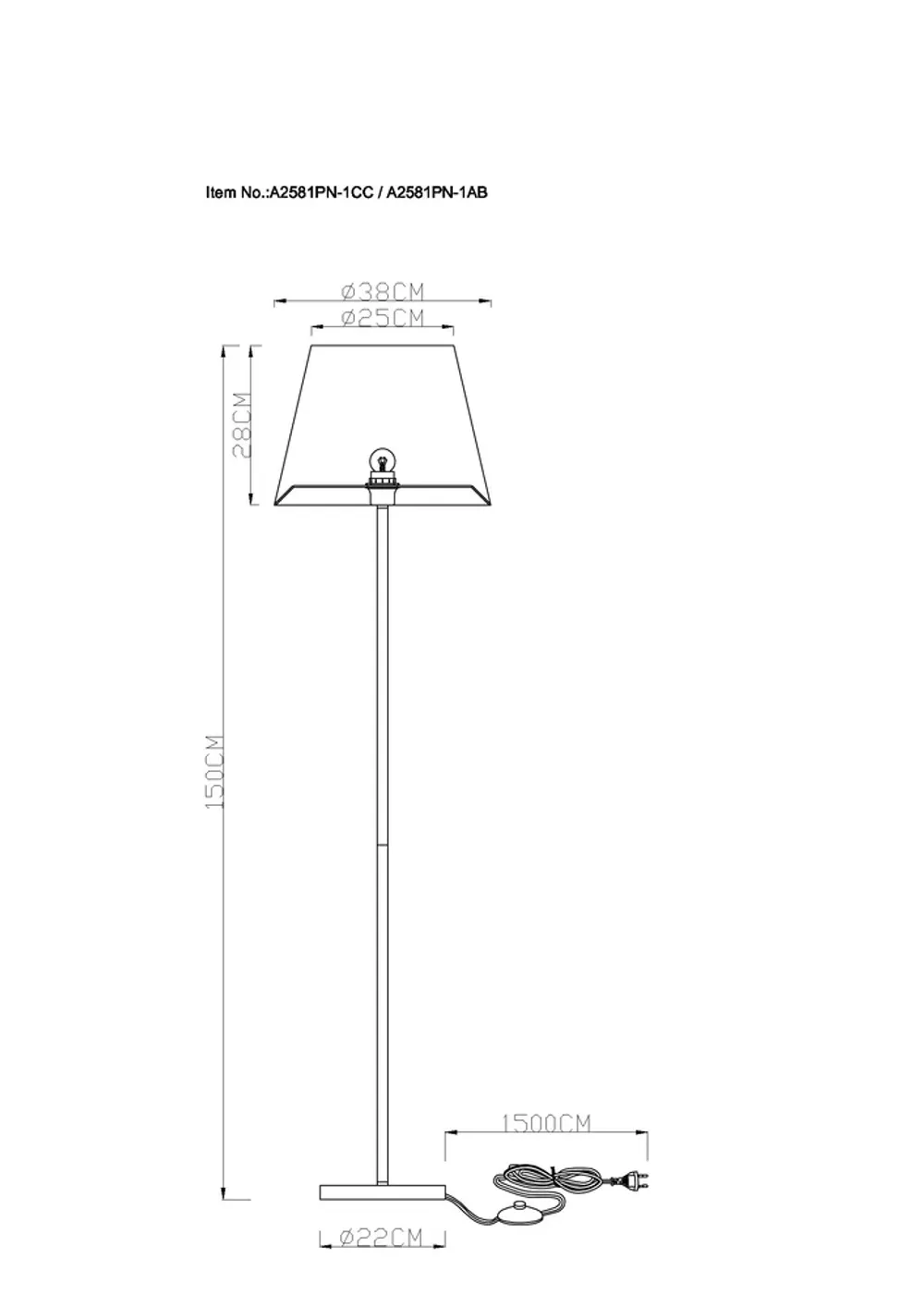 Торшер Arte Lamp ELBA