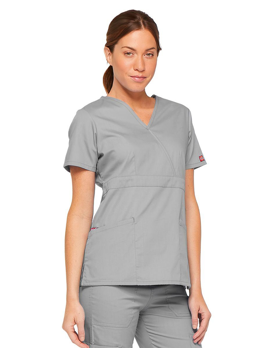 Топ медицинский женский Dickies 86806, серый, S
