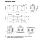 Лебедка автомобильная электрическая COMEUP Seal Slim 9.5s (12В)