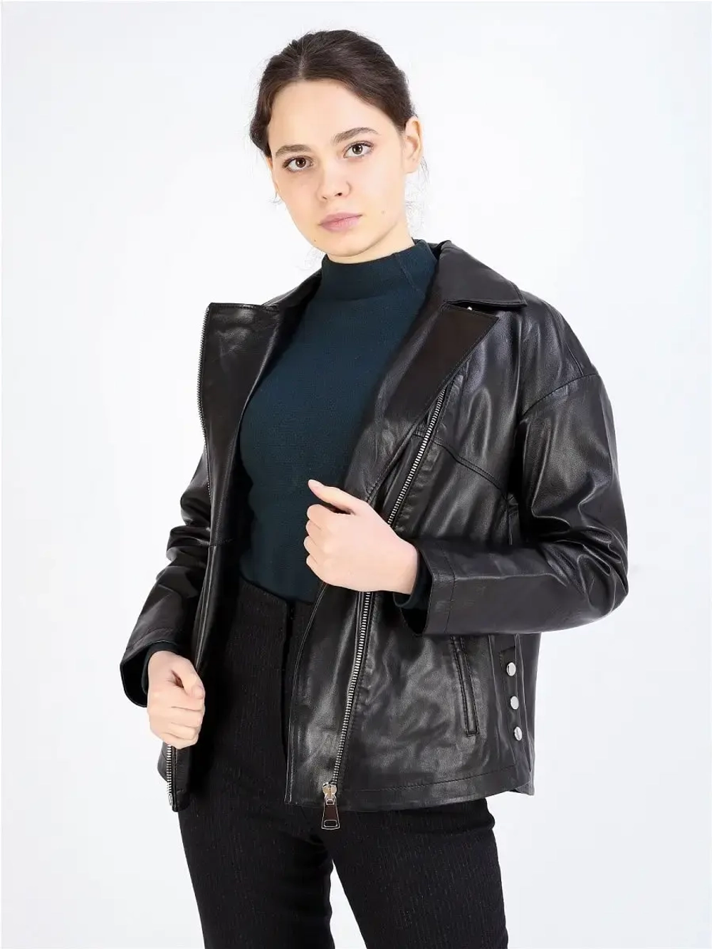 Женская кожаная куртка/натуральная кожа/косуха/Турция