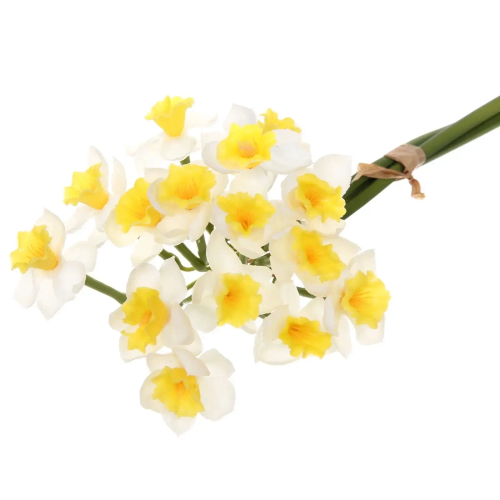 Цветок искусственный «Natur» 50см Нарциссы белые