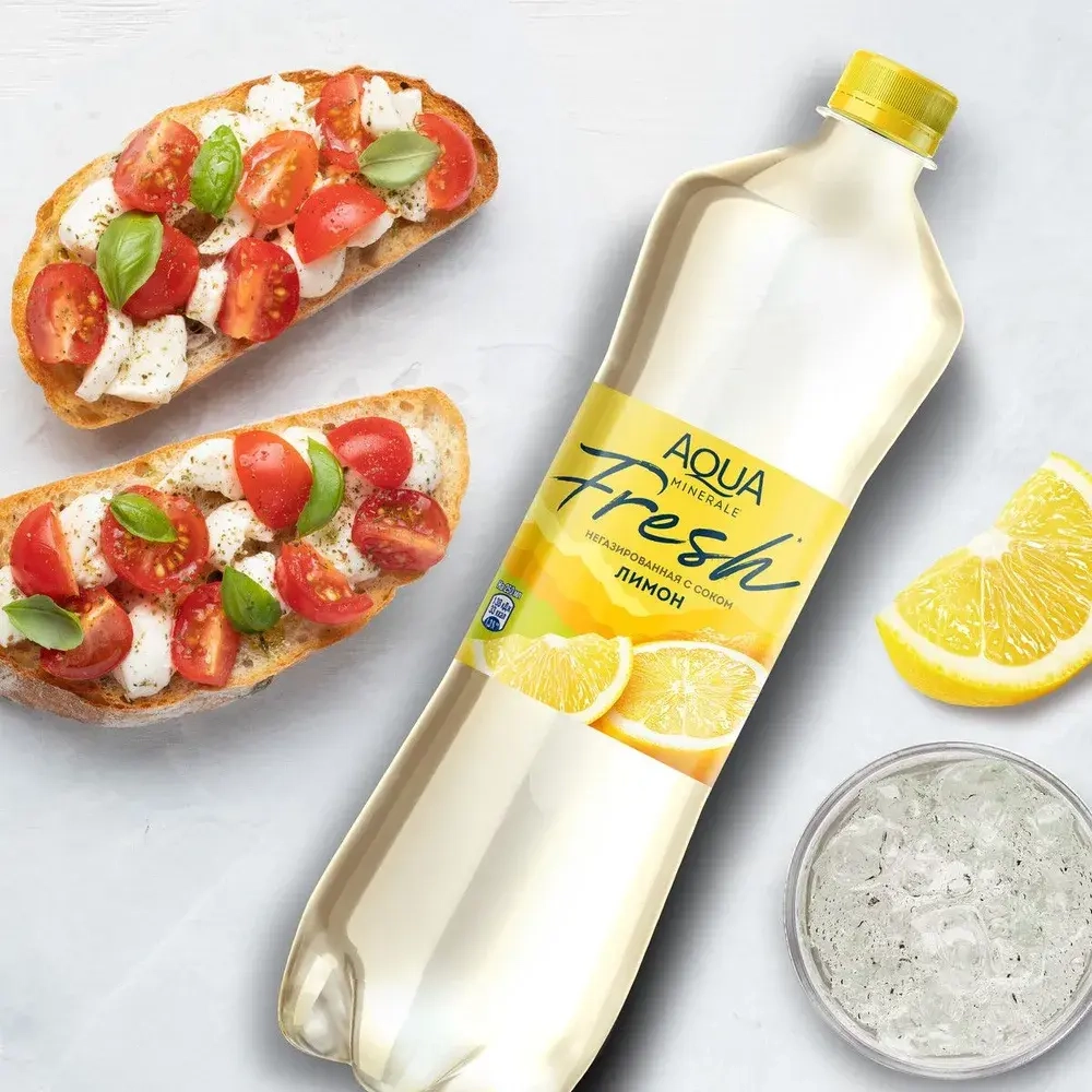 Вода негазированная Aqua Minerale Fresh Лимон, 1 л