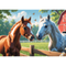 Pazl \ Puzzle \ Пазлы Puzzles - "200" - Horses in the clearing / TREFL