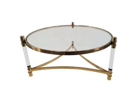 Стол журнальный Ist Casa Эклект, 104х104х46см, золото