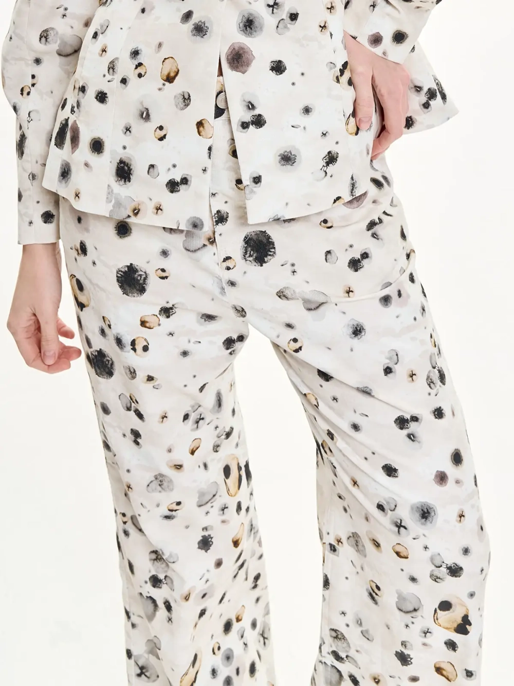 Брюки буткаты DEW PATTERN, разноцветный