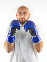 ПЕРЧАТКИ БОКСЕРСКИЕ LEADERS LEAD SERIES LONG VELCRO CUSTOM BL/BK/SIL