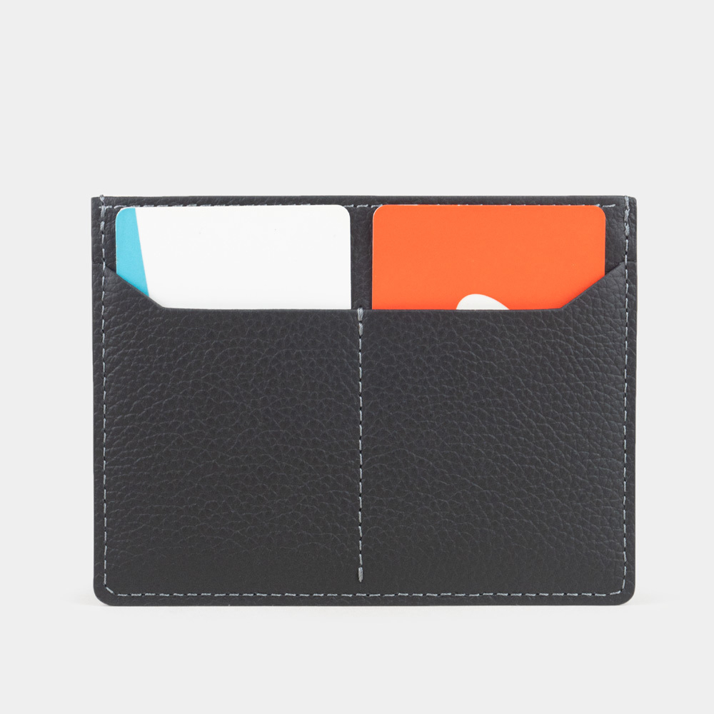 Обложкадля автодокументов и паспорта Berlin из кожи теленка, черного цвета