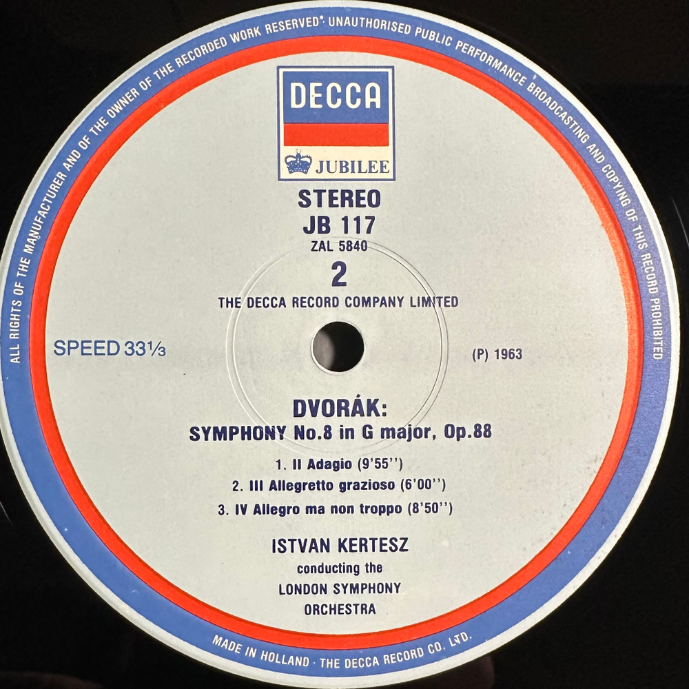 Дворжак - Симфония № 8 Водяной (Голландия 1981г.)