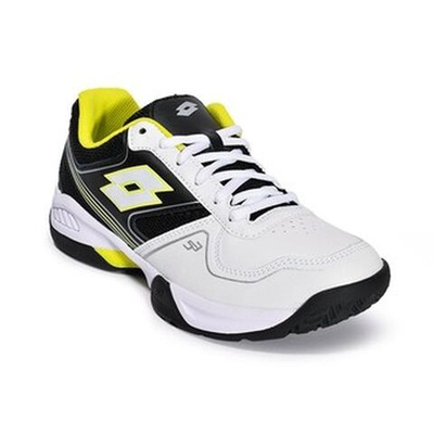 Женские Кроссовки теннисные Lotto Superrapida 400 III W - all white/yellow neo