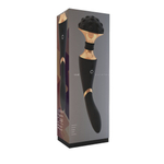 Черный вибратор Shiatsu - 28 см. (Цвет: черный)