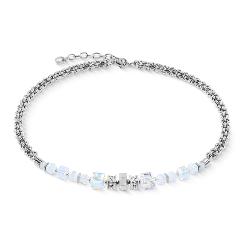 Колье Coeur de Lion White-Silver 3022/10-1417