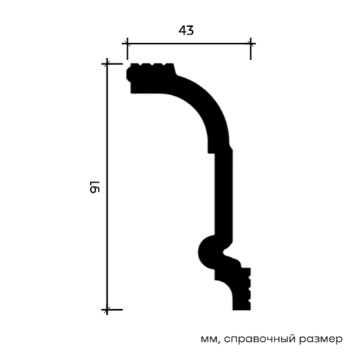 Европласт. КАРНИЗ 6.50.247. Дюрополимер/композит