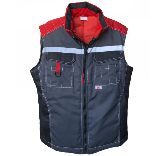 Жилет утепленный Формула, серый/черный/красный