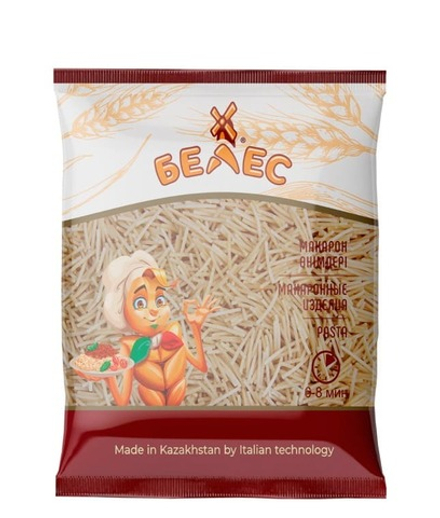 Макароны "Белес" Вермишель крупная 400г. Казахстан