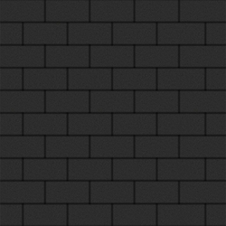 Тротуарная плитка ПРЯМОУГОЛЬНИК 200x100 мм - Стандарт Черный