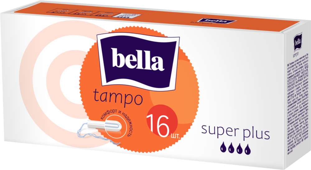 Bella Тампоны женские гигиен. без апплик. comfort Super Plus по 16шт