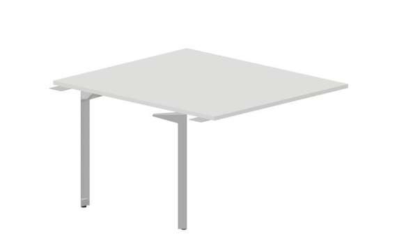 Составной стол на 2 рабочих места 118х136,6х75см (без отверстий) - приставной элемент