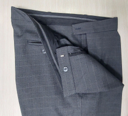 Брюки мужские серые демисезонные осенние весенние классические классика теплые шерстяные полушерсть костюмные офисные строгие деловые прямые 62 размер 8XL 42