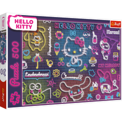 Pazl / Пазлы / Puzzles - "500" - Neon Hello Kitty / Hello Kitty