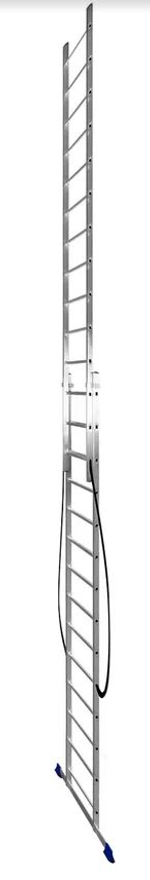 Лестница алюмин.  2секц* 14ступеней (3,97м-6,68м) / МОНТАЖНИК