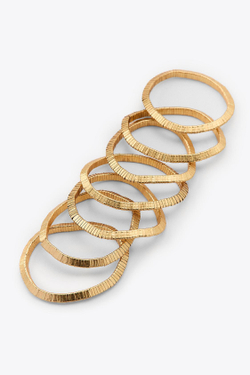 ZARA НАБОР ЭЛАСТИЧНЫХ БРАСЛЕТОВ, ЗОЛОТИСТЫЙ