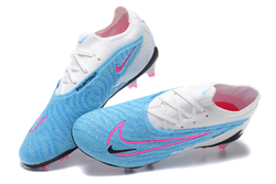 Бутсы Nike Phantom GX Elite FG (Белый+голубой)