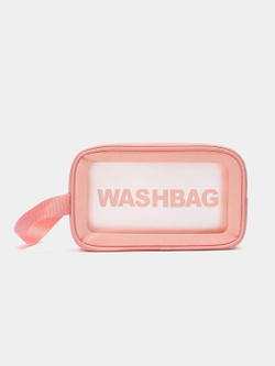 Косметичка водонепроницаемая Washbag сумка с ручкой органайзер косметичка для бассейна душа роддома, розовая 22*8*12см