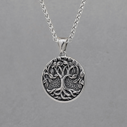 Кулон из стали "Древо Жизни"