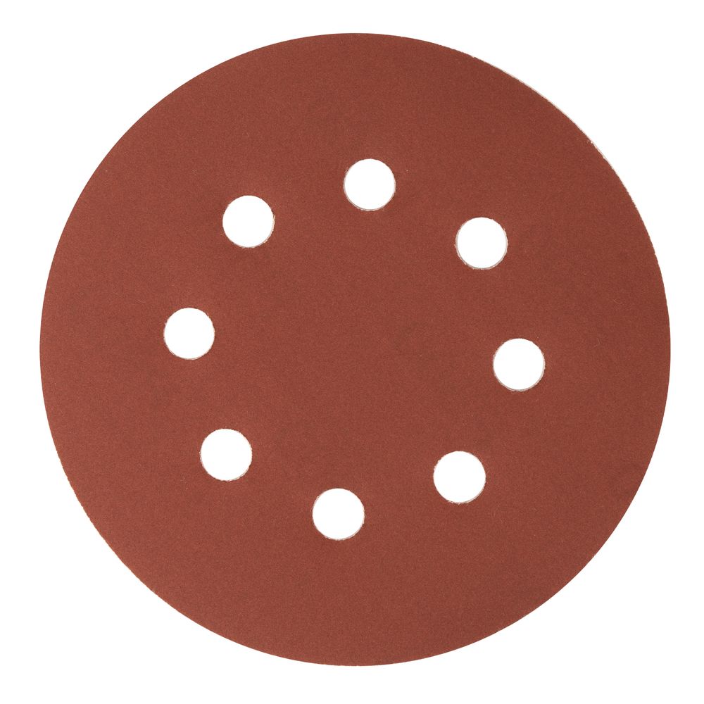738157 Круг абразивный P 500 на ворсовой подложке под "липучку", 125 мм, 5 шт, перфорированный, Сибртех