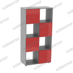 серый/красный двусторонний УНИКАЛЬНОЕ ПРЕДЛОЖЕНИЕ. Нанесение орнамента "Точка роста" на фасады.