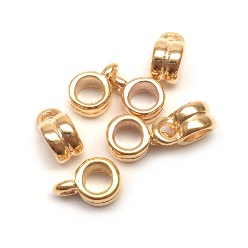 Бейл для шнура 8х5х4 мм, позолота