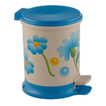 Ведро для мусора с педалью 18л с рисунком "Ромашка", устойчивое