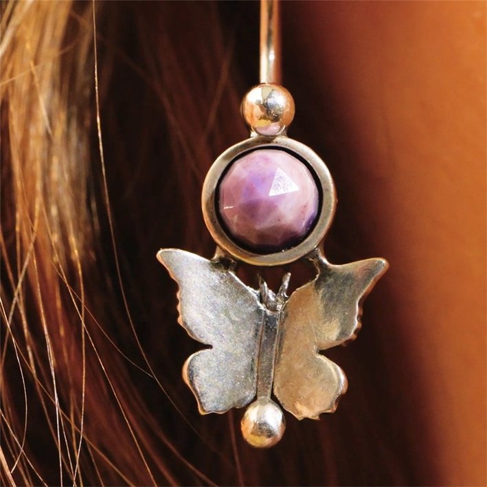 Серьги "Поцелуй бабочки"