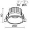 Встраиваемый светодиодный светильник Maytoni Technical Round DL058-12W-DTW-B