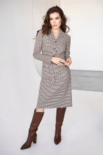 51430 Платье женское (зеленая клетка)