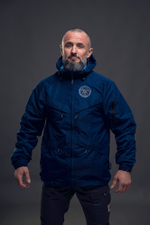 Куртка на молнии Варгградъ мужская тёмно-синяя (на флисе)