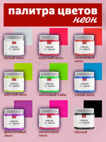 Краски по ткани «Сlassic» 9 цв., «Shabby Chic» 9 цв., «Perl» 9 цв. и «Neon» 9 цв. по 20 мл